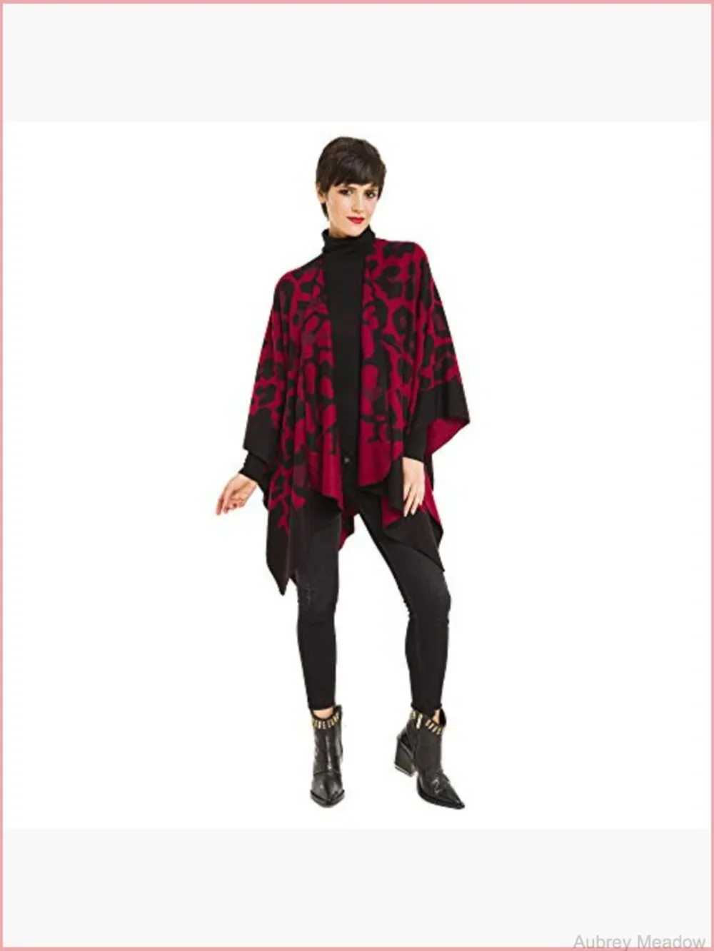 Open Front Poncho Shawl Wrap Cardigan Sweater Ruana Cape
